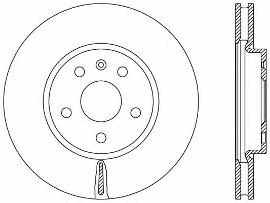 Open parts BDR2499.20 Front brake disc ventilated BDR249920: Buy near me in Poland at 2407.PL - Good price!