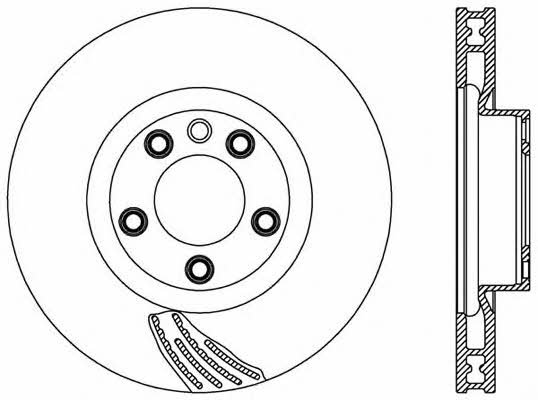 Open parts BDR2574.20 Front brake disc ventilated BDR257420: Buy near me in Poland at 2407.PL - Good price!