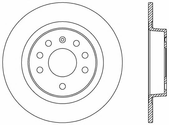 Open parts BDR2575.10 Rear brake disc, non-ventilated BDR257510: Buy near me in Poland at 2407.PL - Good price!