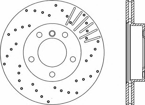 Open parts BDRS1093.25 Front brake disc ventilated BDRS109325: Buy near me in Poland at 2407.PL - Good price!