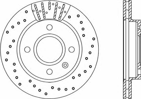 Open parts BDRS1176.25 Front brake disc ventilated BDRS117625: Buy near me in Poland at 2407.PL - Good price!