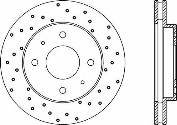 Open parts BDRS1870.25 Front brake disc ventilated BDRS187025: Buy near me in Poland at 2407.PL - Good price!