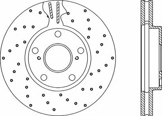 Open parts BDRS1876.25 Front brake disc ventilated BDRS187625: Buy near me in Poland at 2407.PL - Good price!