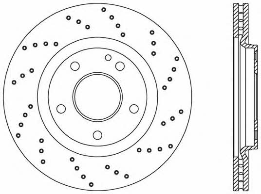 Open parts BDRS2054.25 Front brake disc ventilated BDRS205425: Buy near me in Poland at 2407.PL - Good price!