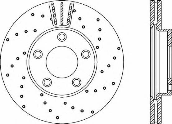 Open parts BDRS2142.25 Front brake disc ventilated BDRS214225: Buy near me at 2407.PL in Poland at an Affordable price!
