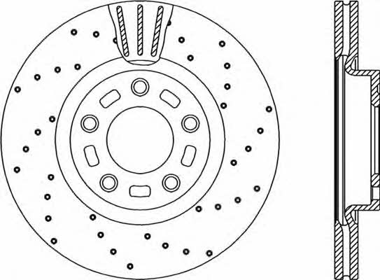 Open parts BDRS2156.25 Диск гальмівний передній вентильований BDRS215625: Приваблива ціна - Купити у Польщі на 2407.PL!