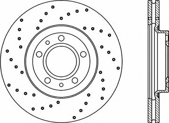 Open parts BDRS2158.25 Front brake disc ventilated BDRS215825: Buy near me in Poland at 2407.PL - Good price!
