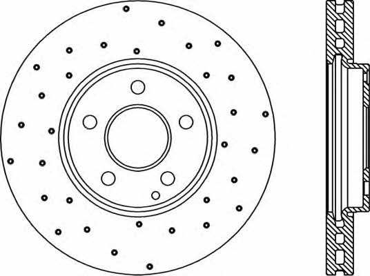 Open parts BDRS2267.25 Front brake disc ventilated BDRS226725: Buy near me in Poland at 2407.PL - Good price!