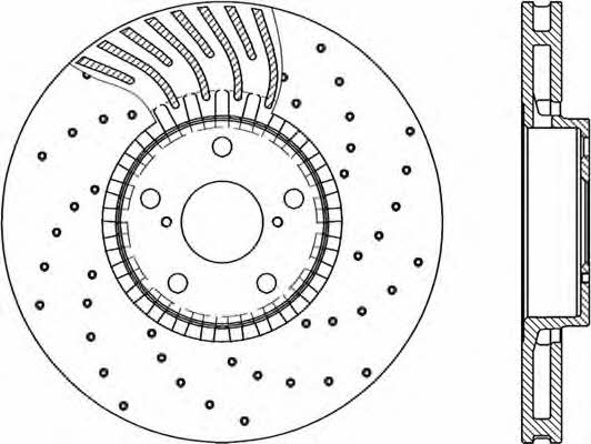 Open parts BDRS2285.25 Front brake disc ventilated BDRS228525: Buy near me in Poland at 2407.PL - Good price!