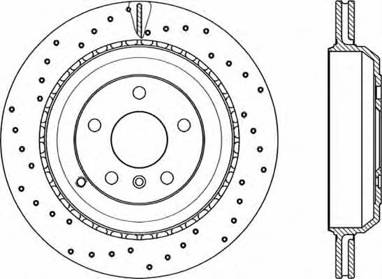 Open parts BDRS2297.25 Hintere belüftete Bremsscheibe BDRS229725: Kaufen Sie zu einem guten Preis in Polen bei 2407.PL!