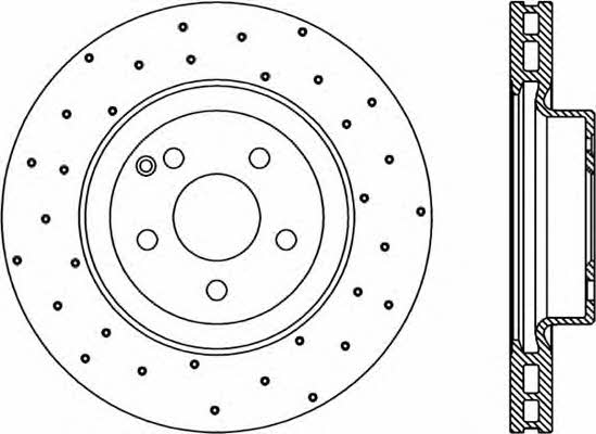 Open parts BDRS2298.25 Front brake disc ventilated BDRS229825: Buy near me in Poland at 2407.PL - Good price!