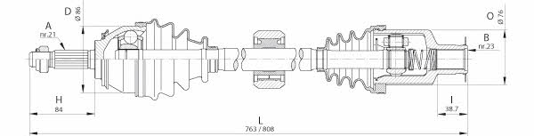 Open parts DRS6262.00 Drive shaft DRS626200: Buy near me in Poland at 2407.PL - Good price!