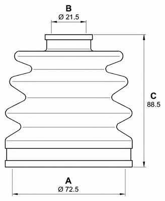 Open parts SJK7042.00 Osłona przeciwpyłowa wału napędowego SJK704200: Dobra cena w Polsce na 2407.PL - Kup Teraz!