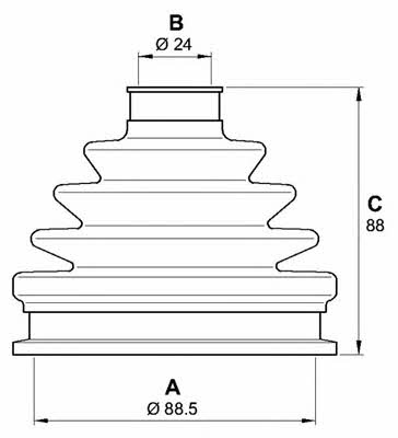 Open parts SJK7138.00 Osłona przeciwpyłowa wału napędowego SJK713800: Dobra cena w Polsce na 2407.PL - Kup Teraz!