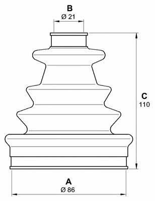 Open parts SJK7149.00 Пильник привідного валу SJK714900: Приваблива ціна - Купити у Польщі на 2407.PL!