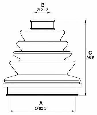 Open parts SJK7164.00 Osłona przeciwpyłowa wału napędowego SJK716400: Dobra cena w Polsce na 2407.PL - Kup Teraz!