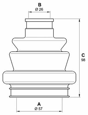 Open parts SJK7215.00 Пильник привідного валу SJK721500: Приваблива ціна - Купити у Польщі на 2407.PL!