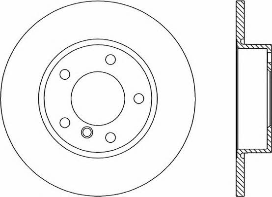 Open parts BDR1092.10 Unventilated front brake disc BDR109210: Buy near me in Poland at 2407.PL - Good price!