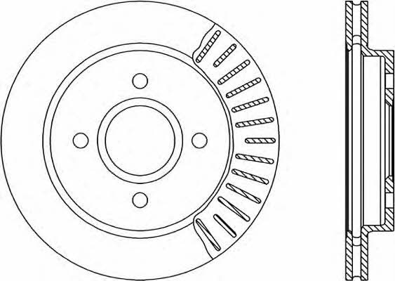 Open parts BDR1185.20 Rear ventilated brake disc BDR118520: Buy near me in Poland at 2407.PL - Good price!