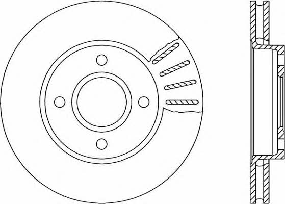 Open parts BDR1186.20 Front brake disc ventilated BDR118620: Buy near me at 2407.PL in Poland at an Affordable price!