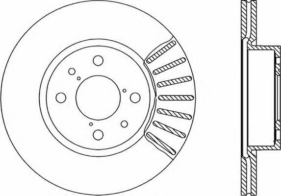 Open parts BDR1230.20 Front brake disc ventilated BDR123020: Buy near me in Poland at 2407.PL - Good price!