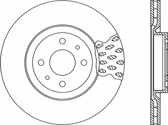 Open parts BDR1231.20 Front brake disc ventilated BDR123120: Buy near me in Poland at 2407.PL - Good price!