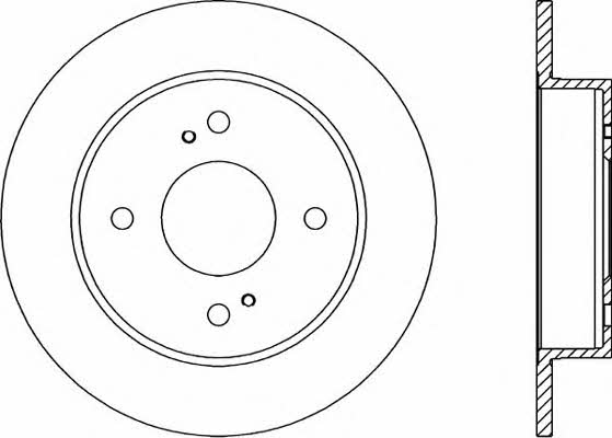 Open parts BDR1392.10 Rear brake disc, non-ventilated BDR139210: Buy near me in Poland at 2407.PL - Good price!