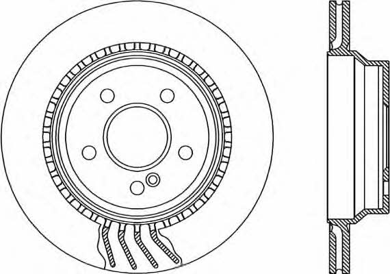 Open parts BDR1996.20 Диск гальмівний задній вентильований BDR199620: Приваблива ціна - Купити у Польщі на 2407.PL!