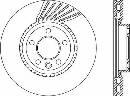 Open parts BDR2061.20 Front brake disc ventilated BDR206120: Buy near me in Poland at 2407.PL - Good price!