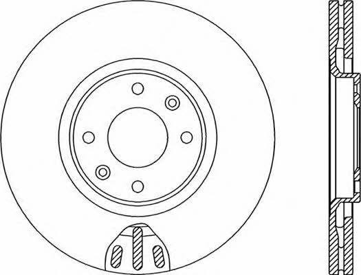 Open parts BDR2068.20 Front brake disc ventilated BDR206820: Buy near me in Poland at 2407.PL - Good price!