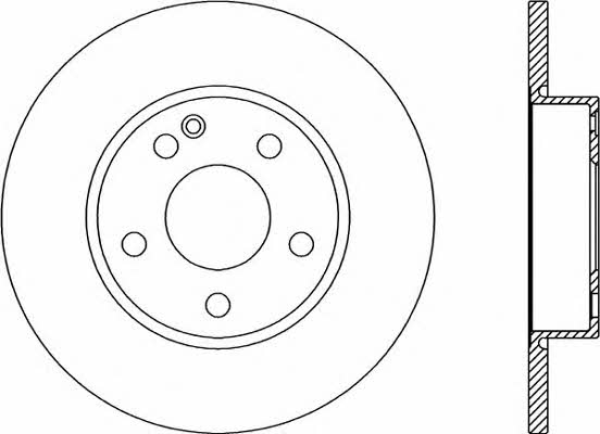Open parts BDR2173.10 Unventilated front brake disc BDR217310: Buy near me in Poland at 2407.PL - Good price!