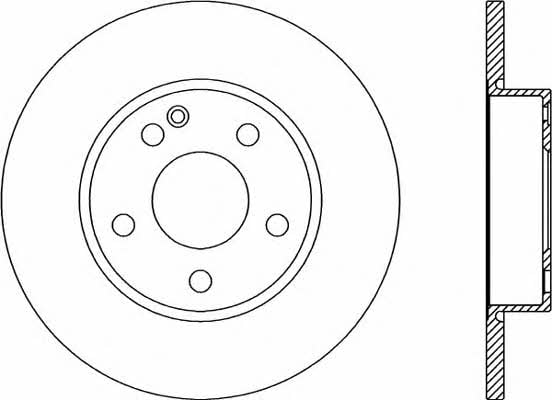 Open parts BDR2173.10 Unventilated front brake disc BDR217310: Buy near me in Poland at 2407.PL - Good price!