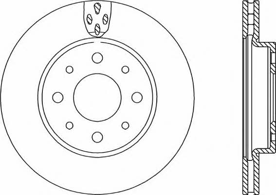 Open parts BDR2234.20 Front brake disc ventilated BDR223420: Buy near me at 2407.PL in Poland at an Affordable price!