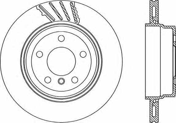 Open parts BDR2235.20 Rear ventilated brake disc BDR223520: Buy near me in Poland at 2407.PL - Good price!