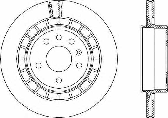 Open parts BDR2242.20 Rear ventilated brake disc BDR224220: Buy near me in Poland at 2407.PL - Good price!