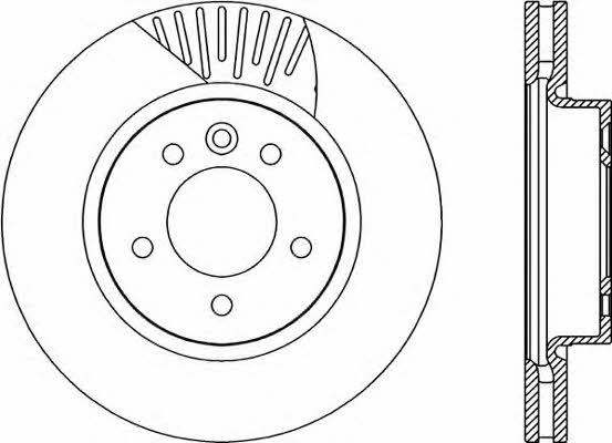 Open parts BDR2251.20 Front brake disc ventilated BDR225120: Buy near me in Poland at 2407.PL - Good price!