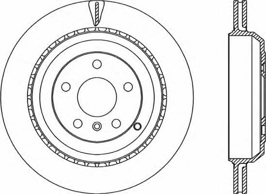 Open parts BDR2297.20 Rear ventilated brake disc BDR229720: Buy near me in Poland at 2407.PL - Good price!