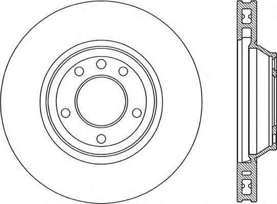 Open parts BDR2299.20 Front brake disc ventilated BDR229920: Buy near me in Poland at 2407.PL - Good price!