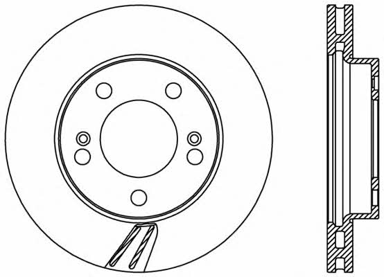 Open parts BDR2376.20 Front brake disc ventilated BDR237620: Buy near me in Poland at 2407.PL - Good price!