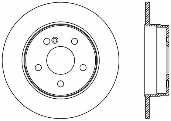 Open parts BDR2394.10 Rear brake disc, non-ventilated BDR239410: Buy near me at 2407.PL in Poland at an Affordable price!