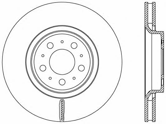 Open parts BDR2455.20 Front brake disc ventilated BDR245520: Buy near me in Poland at 2407.PL - Good price!