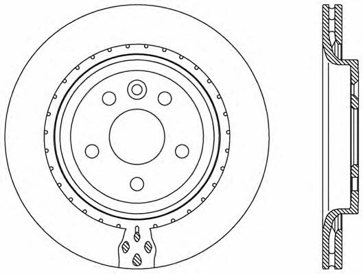Open parts BDR2458.20 Rear ventilated brake disc BDR245820: Buy near me in Poland at 2407.PL - Good price!