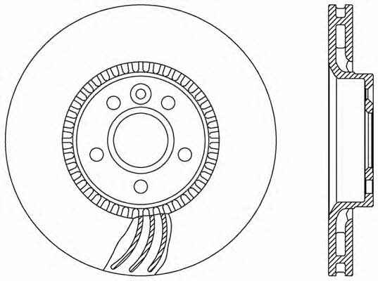 Open parts BDR2469.20 Front brake disc ventilated BDR246920: Buy near me in Poland at 2407.PL - Good price!