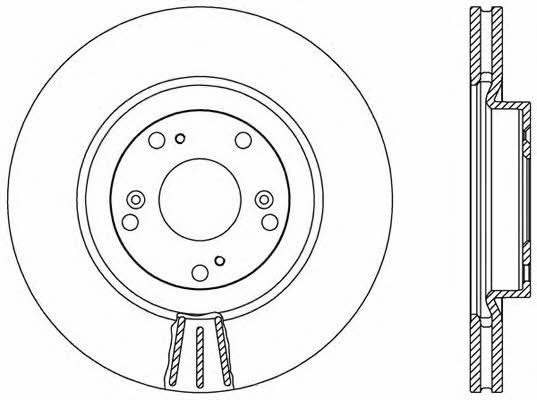 Open parts BDR2473.20 Front brake disc ventilated BDR247320: Buy near me in Poland at 2407.PL - Good price!