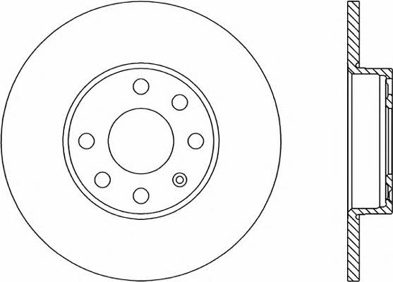 Open parts BDR1806.10 Unventilated front brake disc BDR180610: Buy near me in Poland at 2407.PL - Good price!
