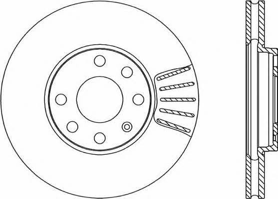 Open parts BDR1807.20 Front brake disc ventilated BDR180720: Buy near me in Poland at 2407.PL - Good price!
