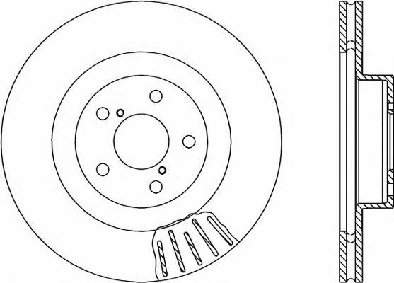 Open parts BDR1819.20 Front brake disc ventilated BDR181920: Buy near me in Poland at 2407.PL - Good price!
