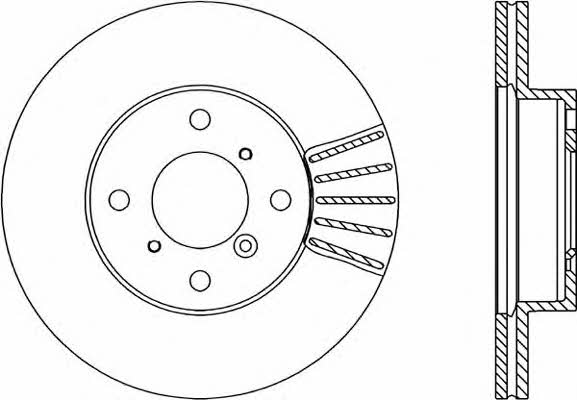 Open parts BDR1823.20 Front brake disc ventilated BDR182320: Buy near me in Poland at 2407.PL - Good price!