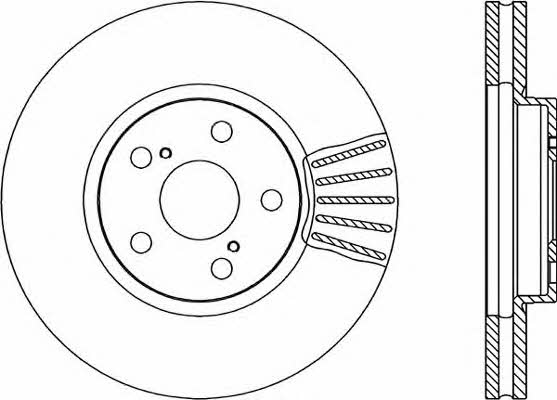 Open parts BDR1829.20 Front brake disc ventilated BDR182920: Buy near me in Poland at 2407.PL - Good price!