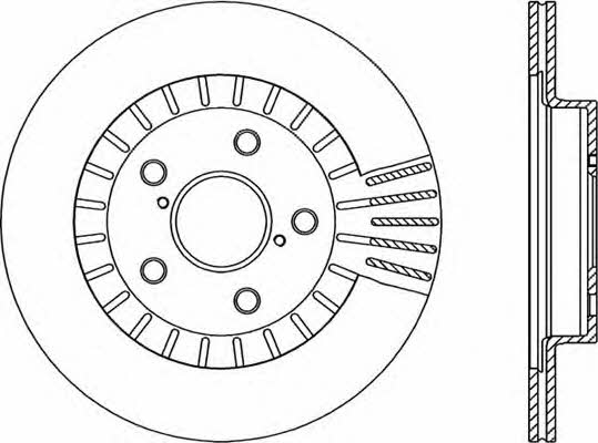 Open parts BDR1838.20 Front brake disc ventilated BDR183820: Buy near me in Poland at 2407.PL - Good price!